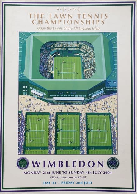 Wimbledon Championships Programme (2004, Jul 2nd, Day 11)