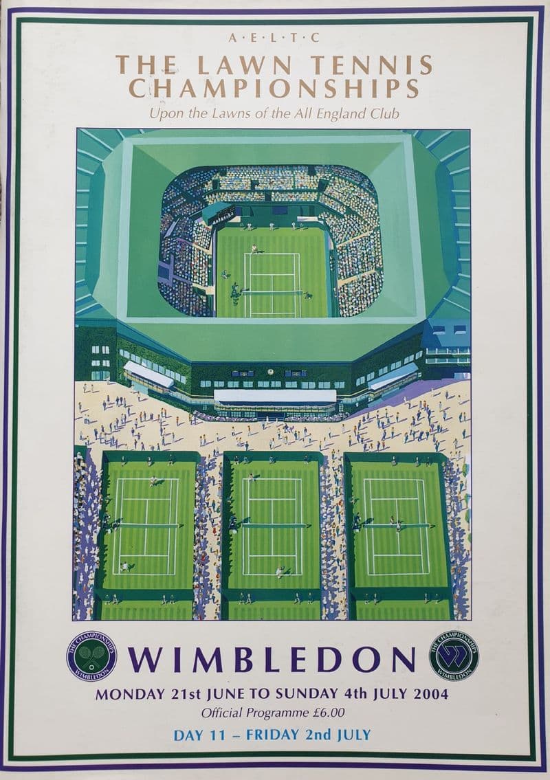Wimbledon Championships Programme (2004, Jul 2nd, Day 11)