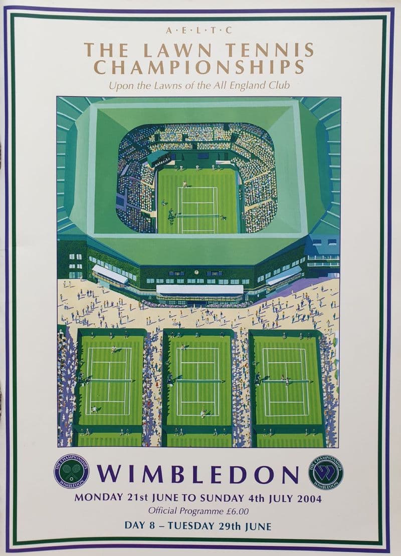 Wimbledon Championships Programme (2004, Jun 29th, Day 8)
