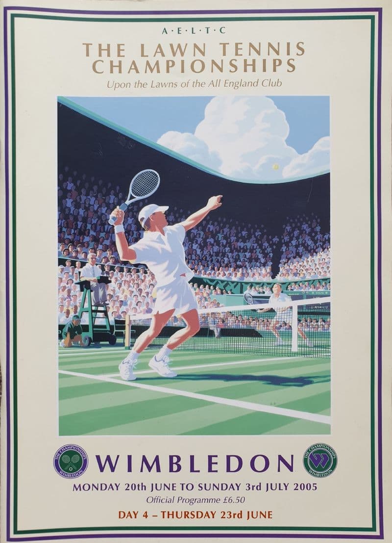 Wimbledon Championships Programme (2005, Jun 23rd,  Day 4)