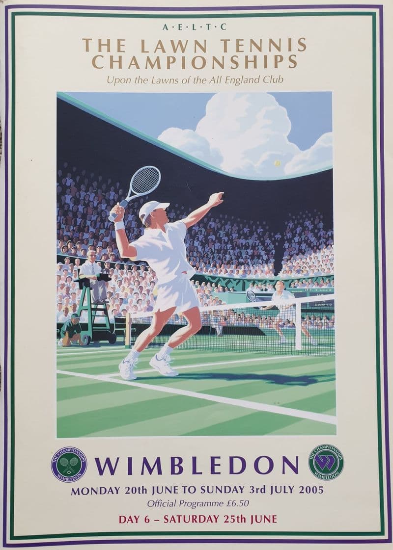 Wimbledon Championships Programme (2005, Jun 25th,  Day 6)