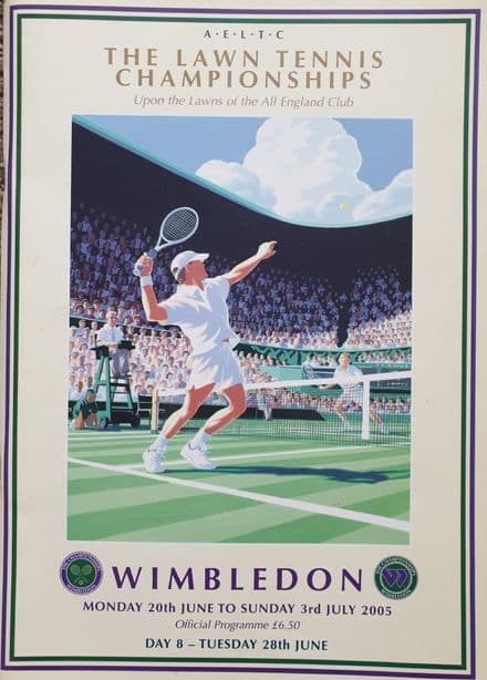 Wimbledon Championships Programme (2005, Jun 28th,  Day 8)