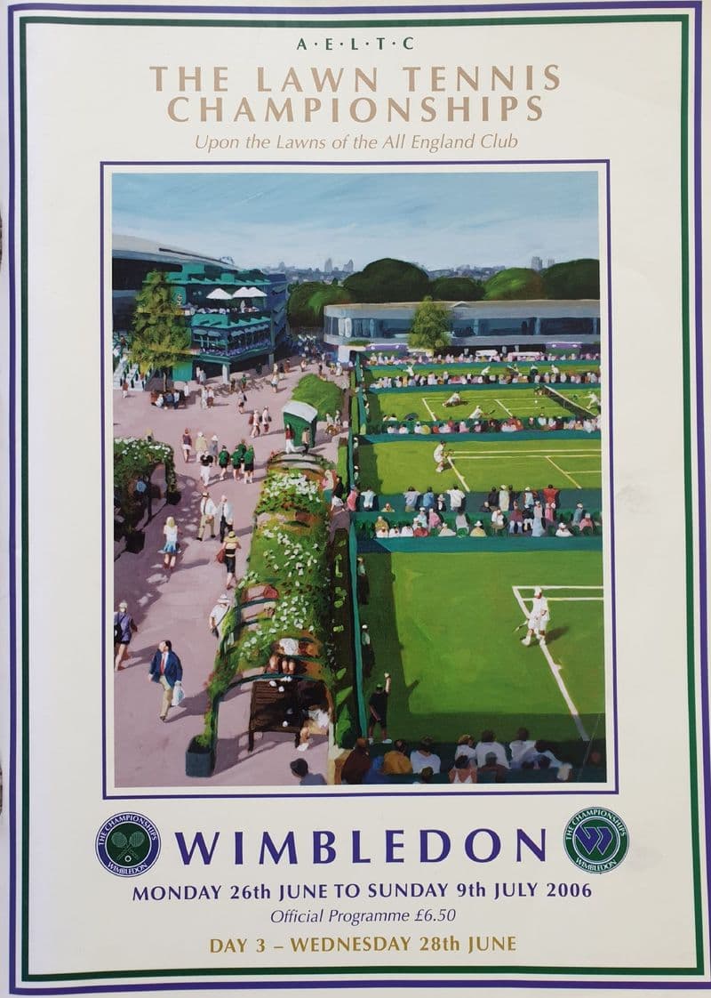 Wimbledon Championships Programme (2006, Jun 28th, Day 3)
