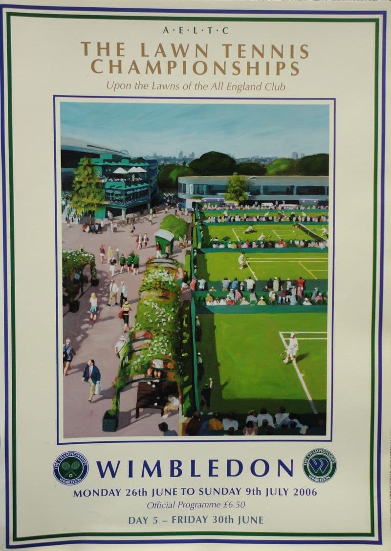 Wimbledon Championships Programme (2006, Jun 30th, Day 5)