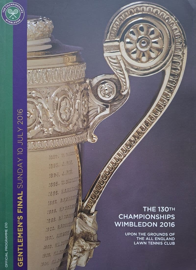 Wimbledon Championships Programme (2016, July 10th, Day 13)
