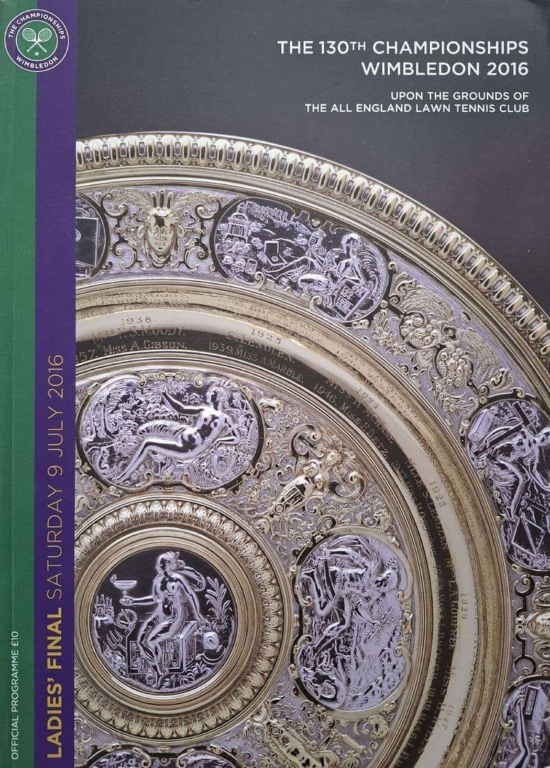 Wimbledon Championships Programme (2016, July 9th, Day 12)