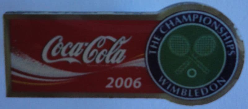 Wimbledon Coca-Cola (Horizontal) Pin Badge 2006