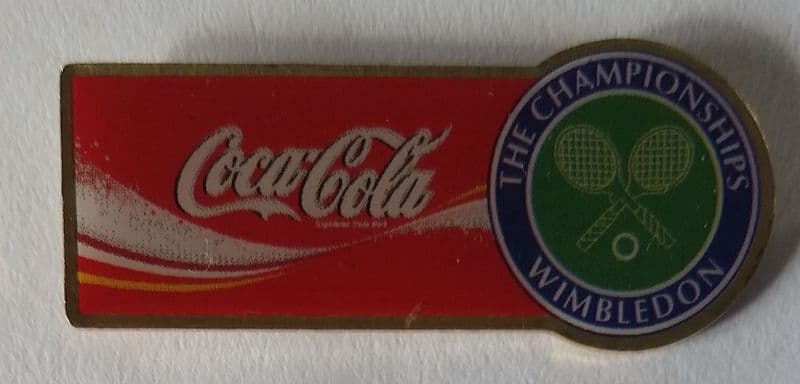 Wimbledon Coca-Cola (Large Horizontal) Pin Badge