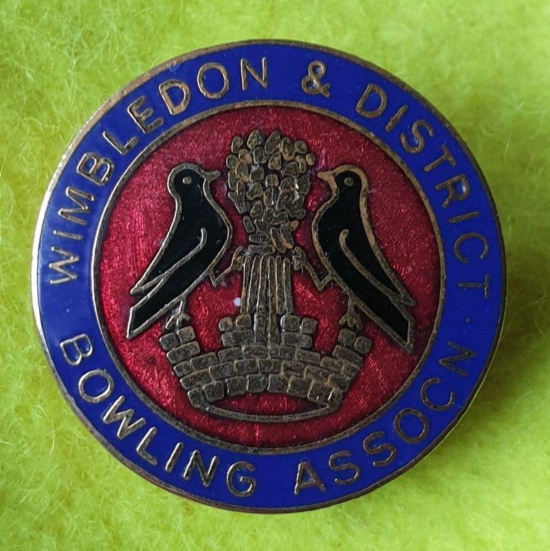 Wimbledon & District Bowling Association Enamel Pin Badge