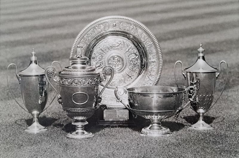 Wimbledon Trophies Press Photo