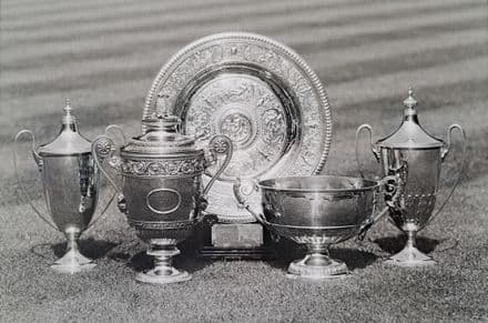 Wimbledon Trophies Press Photo