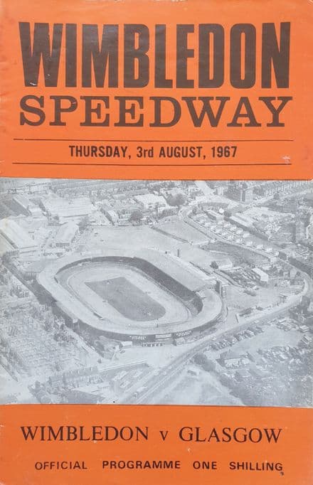 Wimbledon v Glasgow (1967, Aug 3rd)