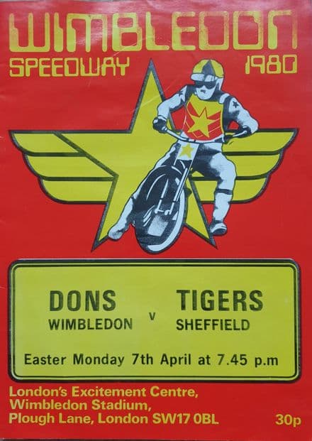 Wimbledon v Sheffield (1980, Apr 7th)