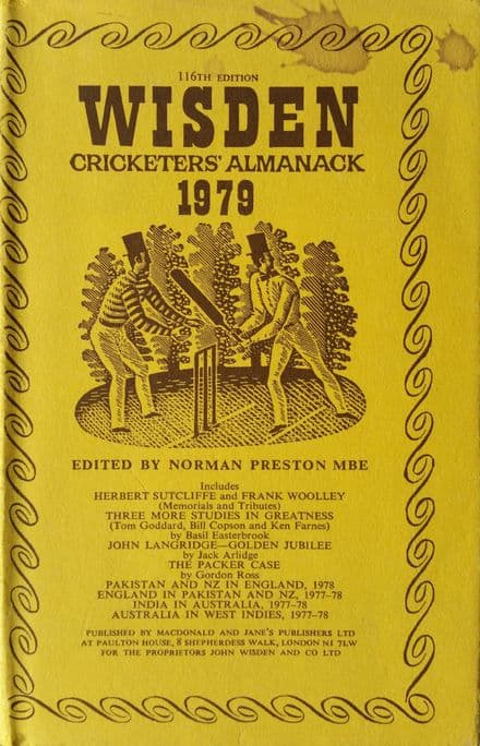 Wisden (1979) 116th Edition ed by Norman Preston (Hard Cover)