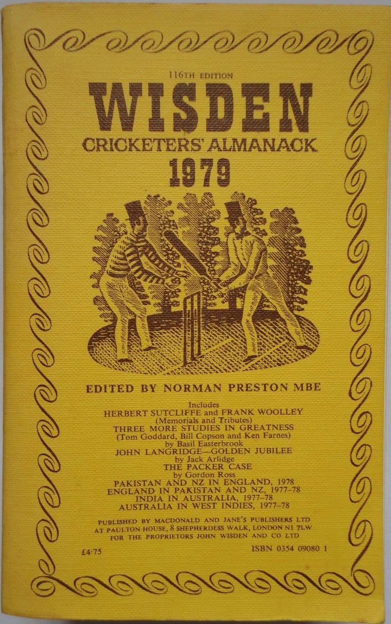 Wisden (1979) 116th Edition ed by Norman Preston (Soft Cover - Good Condition)