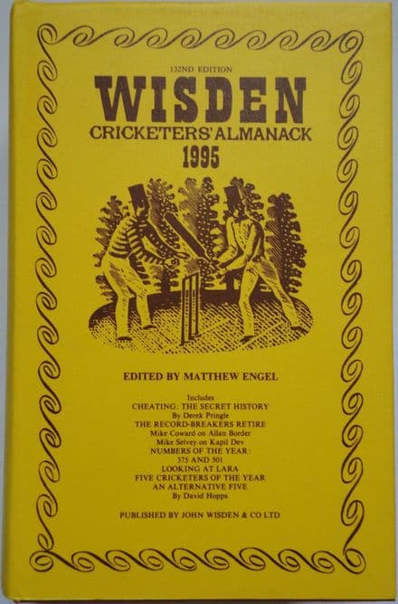 Wisden (1995) 132nd Edition ed by Graeme Wright (Hard Cover)