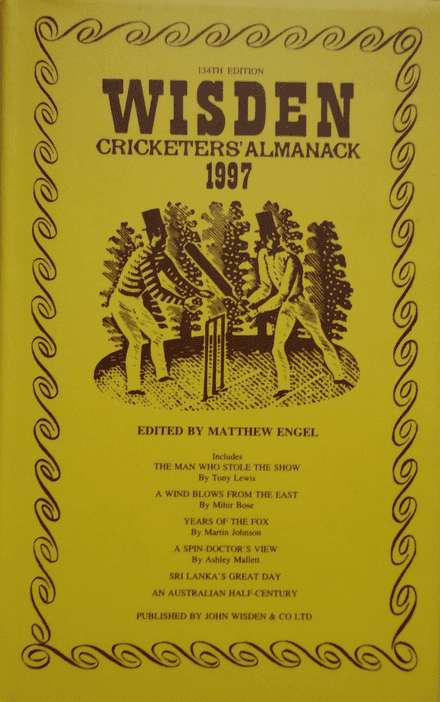 Wisden (1997) 134th Edition ed by Mathew Engel (Hard Cover - Fairly Good Condition)