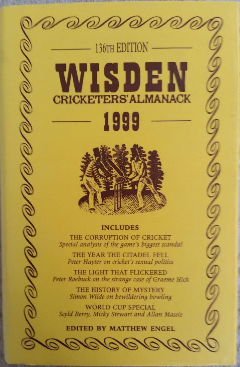 Wisden (1999) 136th Edition ed by Mathew Engel (Hard Cover)