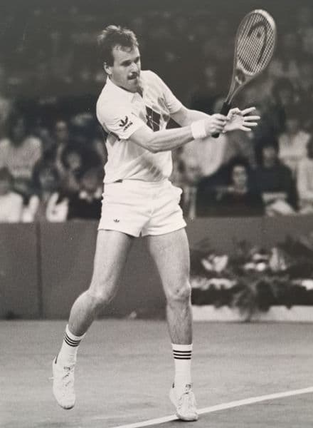 Wojciech Fibak Press Photo (Wembley) "Forehand"