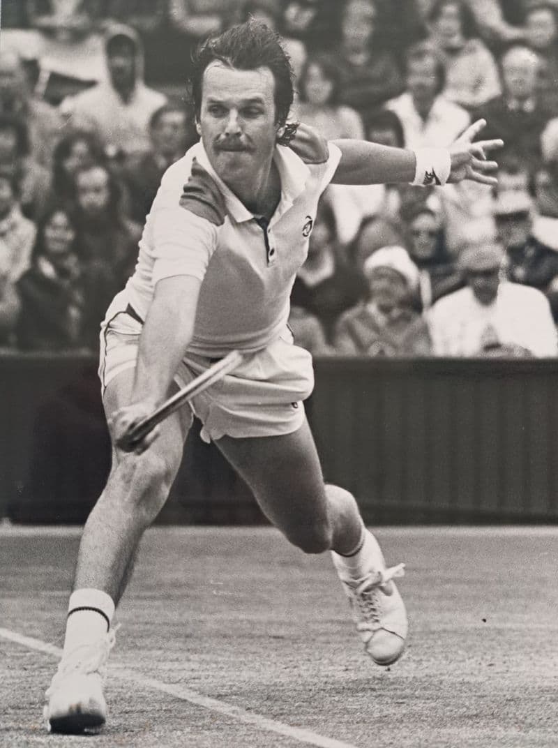 Wojciech Fibak Press Photo (Wimbledon) 