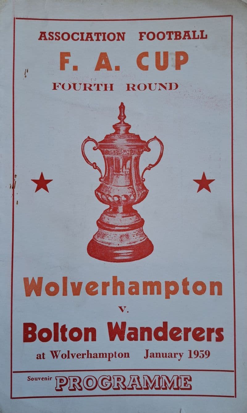 Wolverhampton Wanderers v Bolton, FA Cup (1959, Jan 24th)
