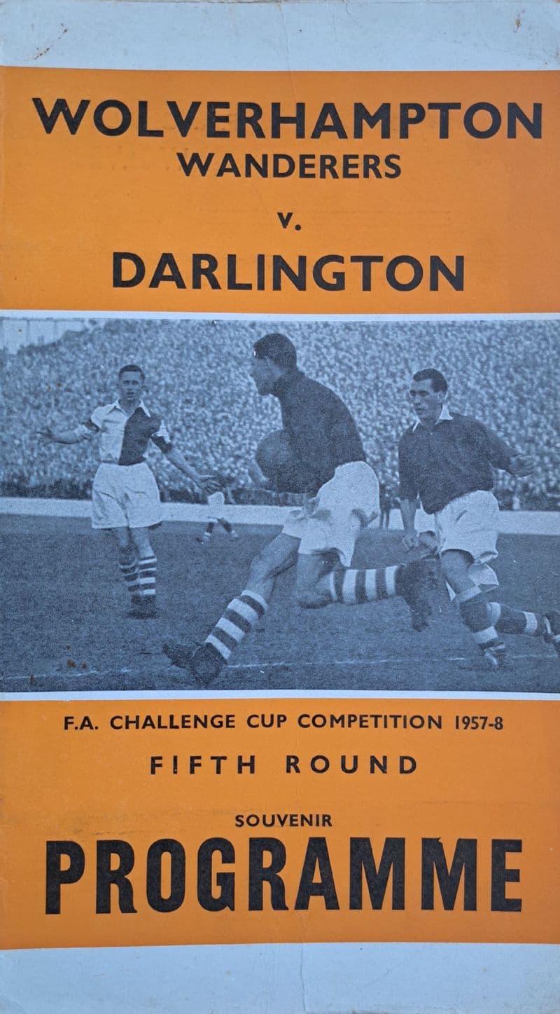 Wolverhampton Wanderers v Darlington, FA Cup (1958, Feb 15th)