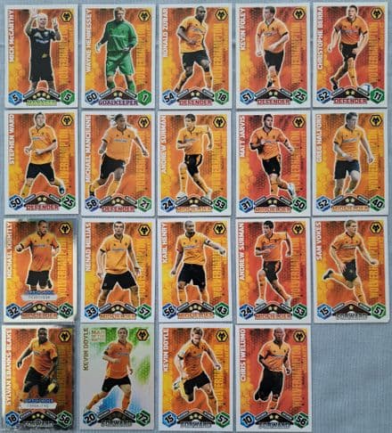 Wolves, Match Attax Cards x 19 (2009-10)
