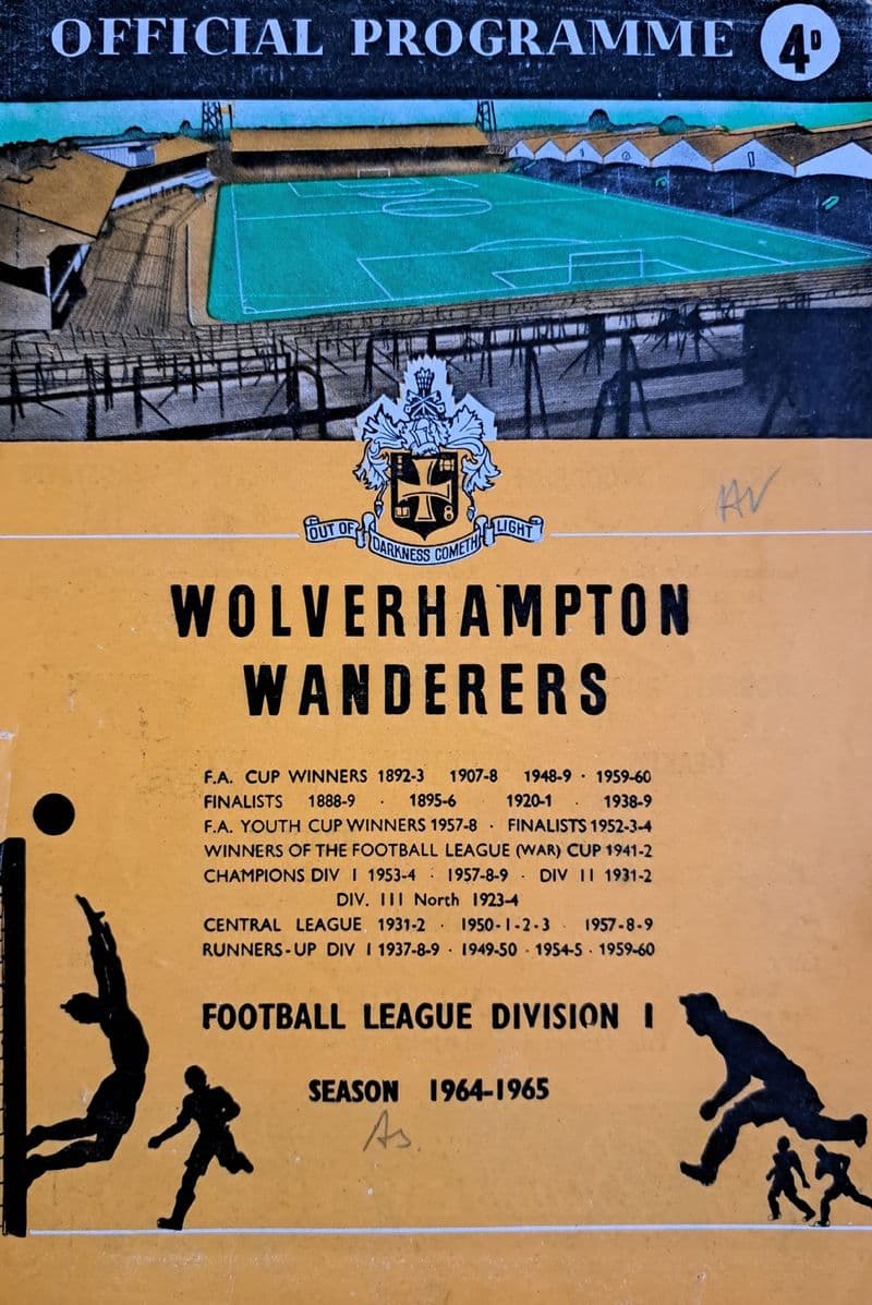Wolves v Aston Villa, Div 1 (1965, Feb 24th)