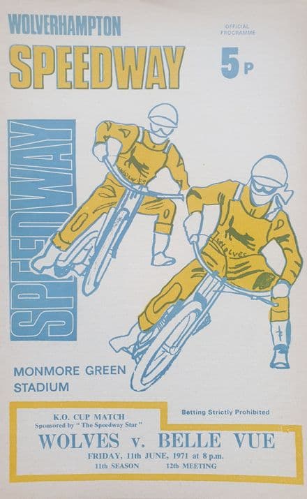 Wolves v Belle Vue (1971, Jun 11th)