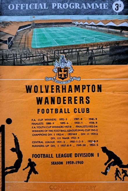Wolves v Birmingham, Div 1 (1959, Dec 19th)
