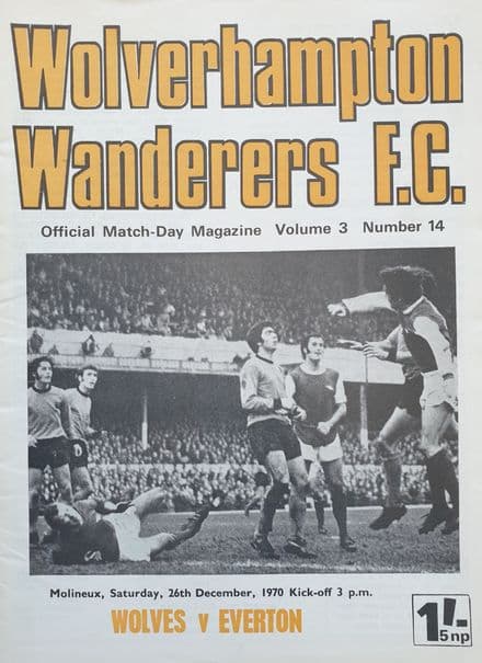 Wolves v Everton, Div 1 (1970, Dec 26th)