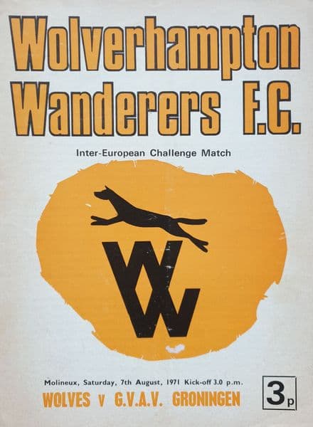 Wolves v GVAV Groningen, Challenge Match (1971, Aug 7th)