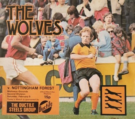 Wolves v Nottingham Forest, Div 2 (1977 Feb 5th)