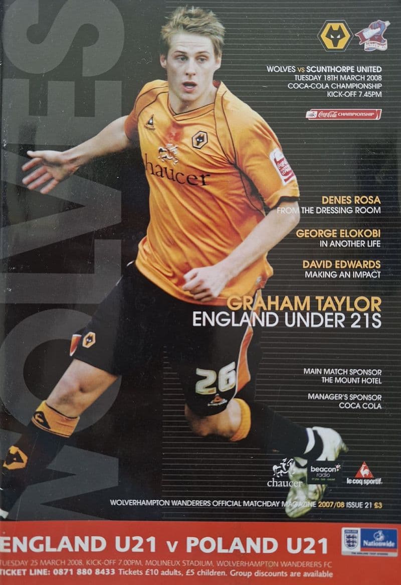 Wolves v Scunthorpe, Champ (2008, Mar 18th)
