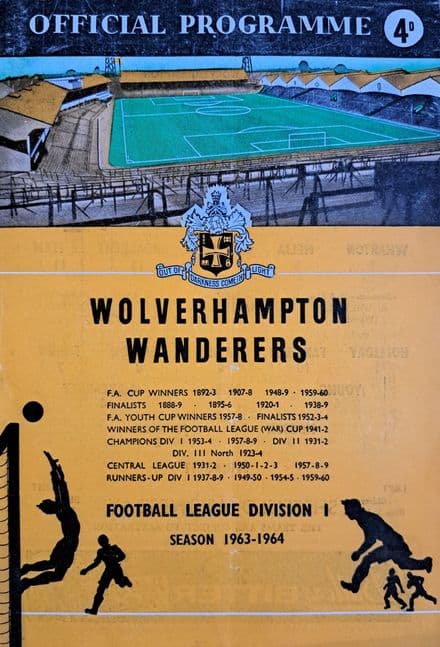 Wolves v Sheffield Wednesday, Div 1 (1964, Apr 4th)