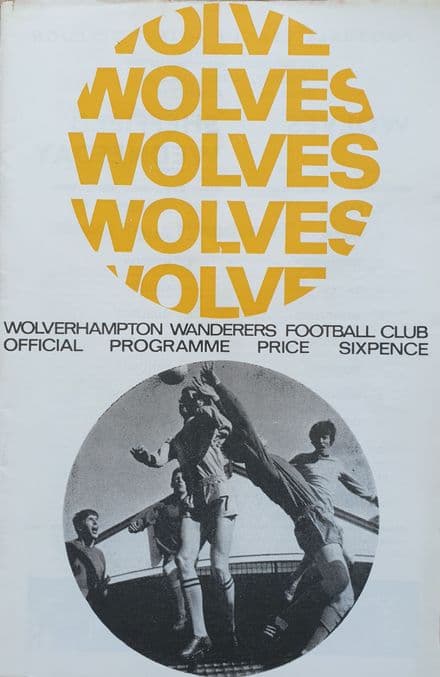 Wolves v Sheffield Wednesday, Div 1 & FLR (1968, Mar 19th)