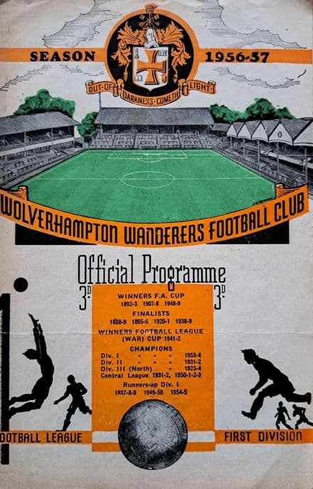 Wolves v WBA, Div 1 (1957, Apr 15th)