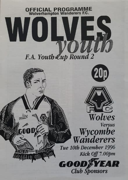 Wolves v Wycombe, FA Youth Cup (1996, Dec 10th)