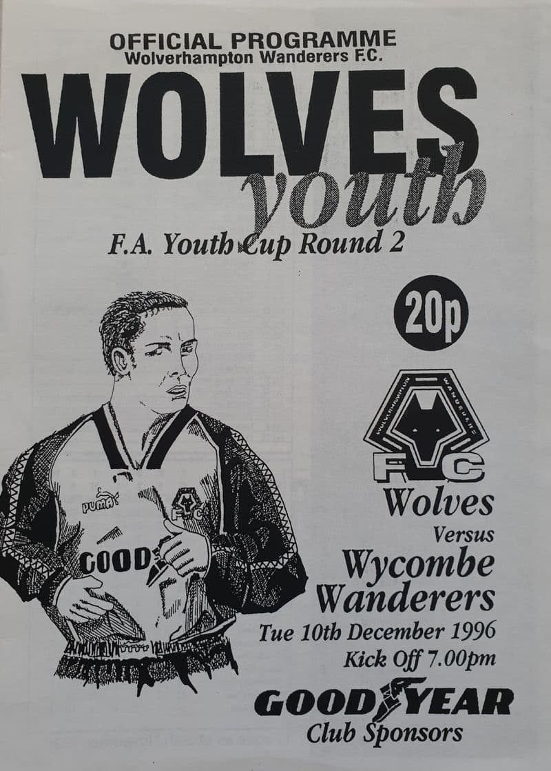Wolves v Wycombe, FA Youth Cup (1996, Dec 10th)