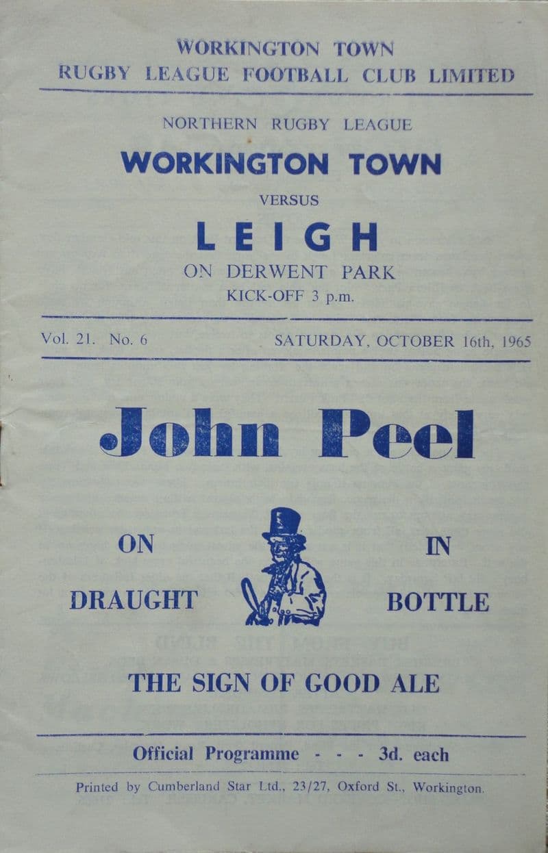 Workington Town v Leigh (1965, Oct 16th)
