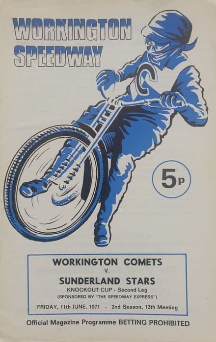 Workington v Sunderland (1971, Jun 11th)