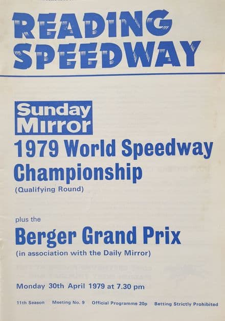 World Championship Qualifier (1979, Apr 30th)