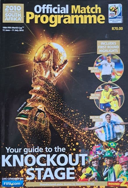 World Cup (2010) Official Match Programme: Knockout Stages
