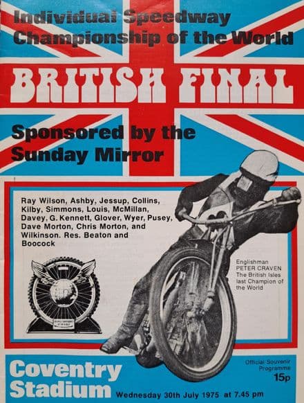 World Speedway Championship British Final (1975, Jul 30th)