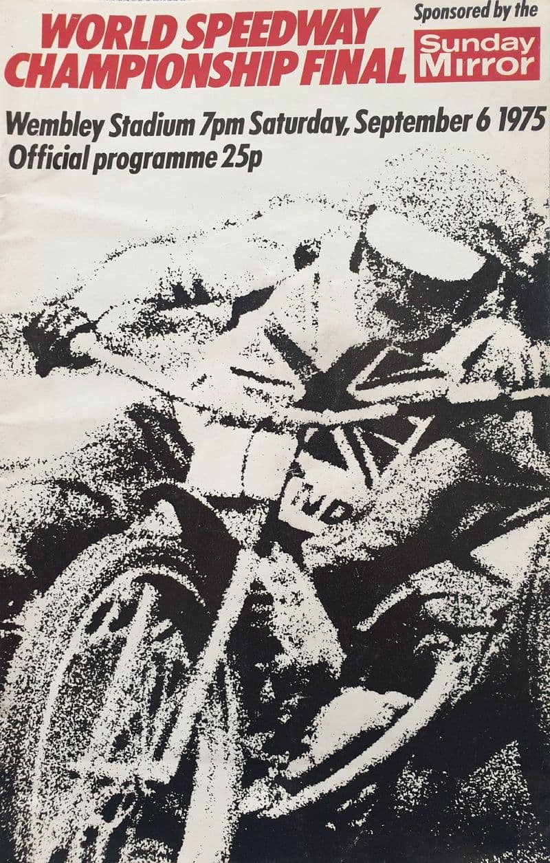 World Speedway Championship Final (1975, Sep 6th) plus Ticket