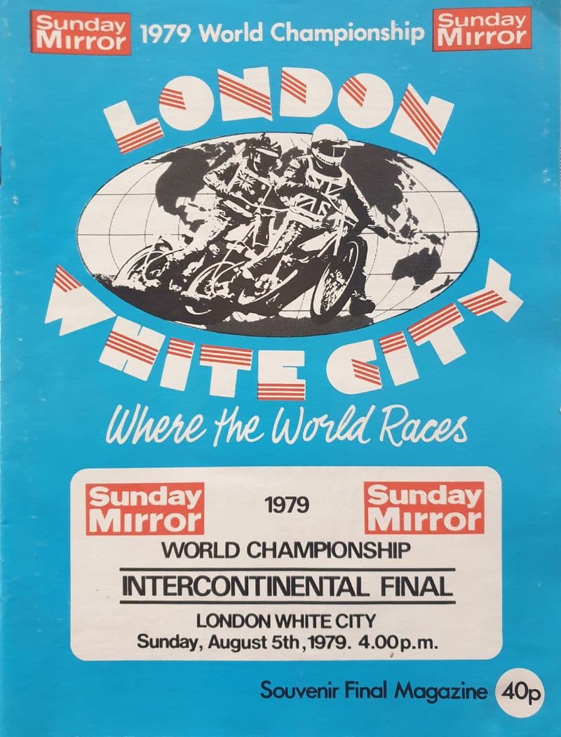 World Speedway Championship Intercontinental Final (1979, Aug 5th) plus Ticket