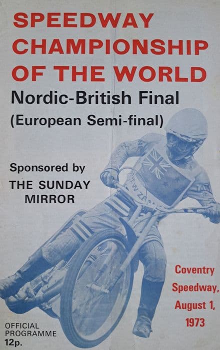 World Speedway Championship Nordic British Final (1973, Aug 1st)