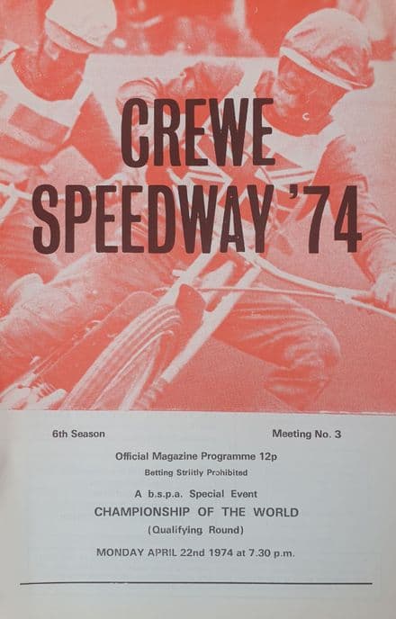 World Speedway Championship Qualifier (1974, Apr 22)