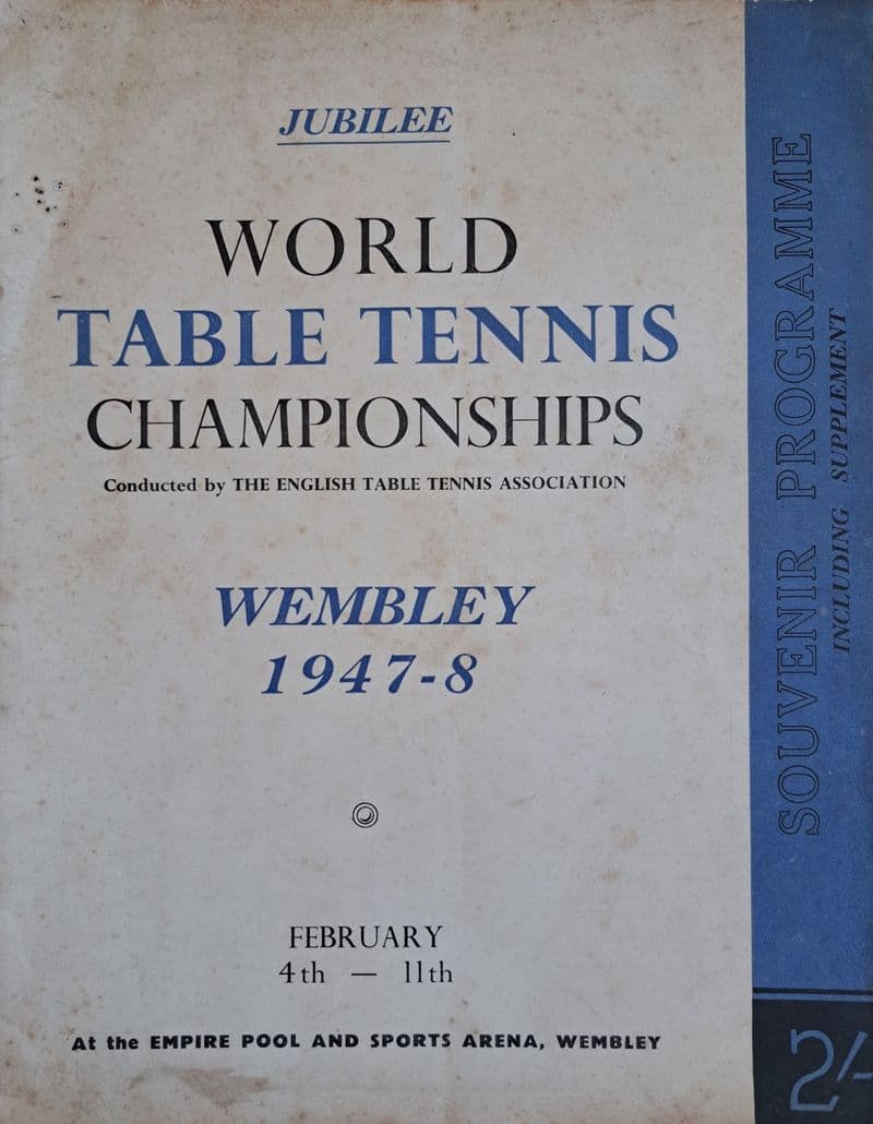 World Table Tennis Championships Programme (1948, Feb 4th-11th)