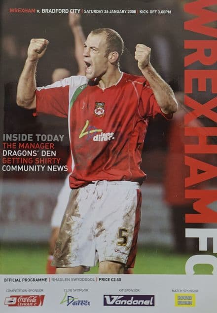 Wrexham v Bradford City, Div 2 (2008, Jan 26th)